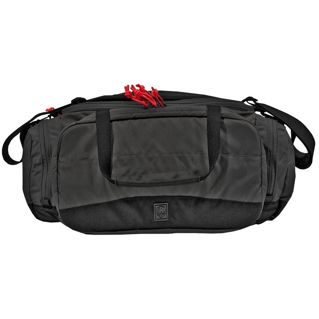 Grey Ghost Gear GGG RANGE BAG BLACK W/RED ZIPPER PUL