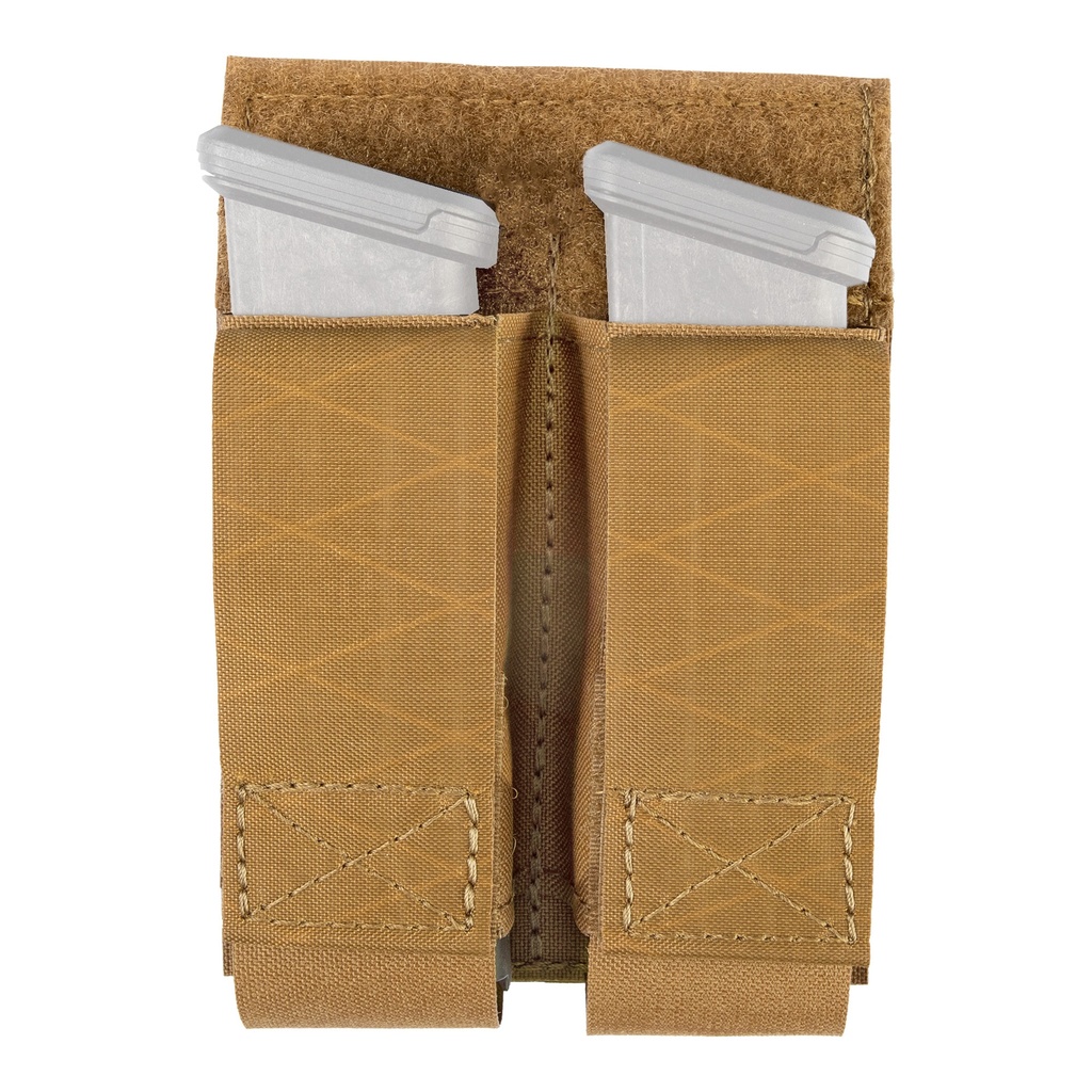Grey Ghost Gear GGG DOUBLE PISTOL MAG POUCH COY