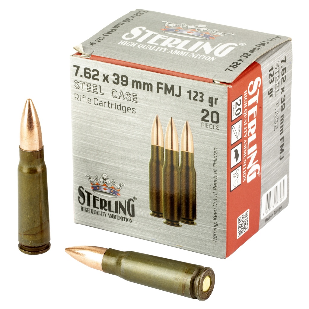 STERLING SC 762X39 123GR FMJ 20/1000