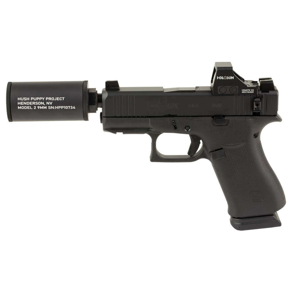 GLOCK 43X 9MM HP SUP 15RD 407K BLACK
