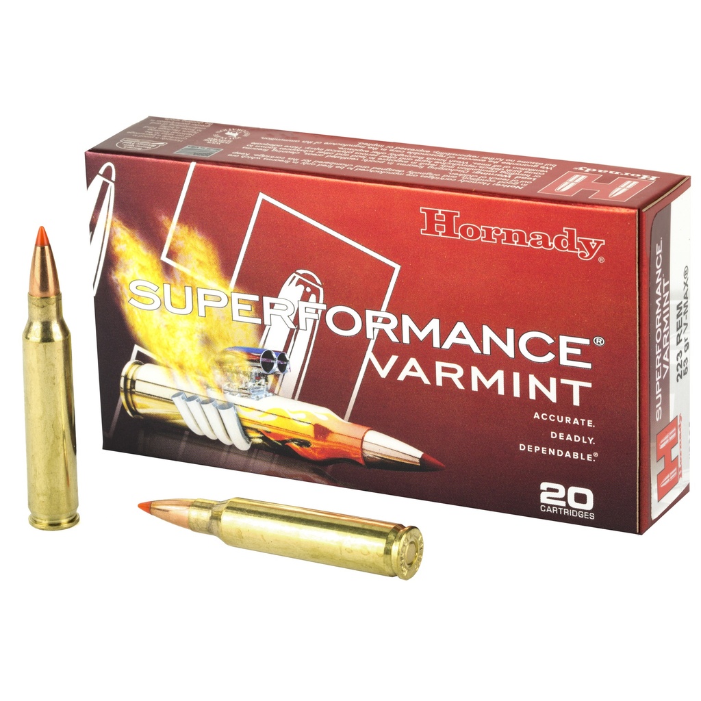 Hornady HRNDY SF 223REM 53GR V-MAX 20/200