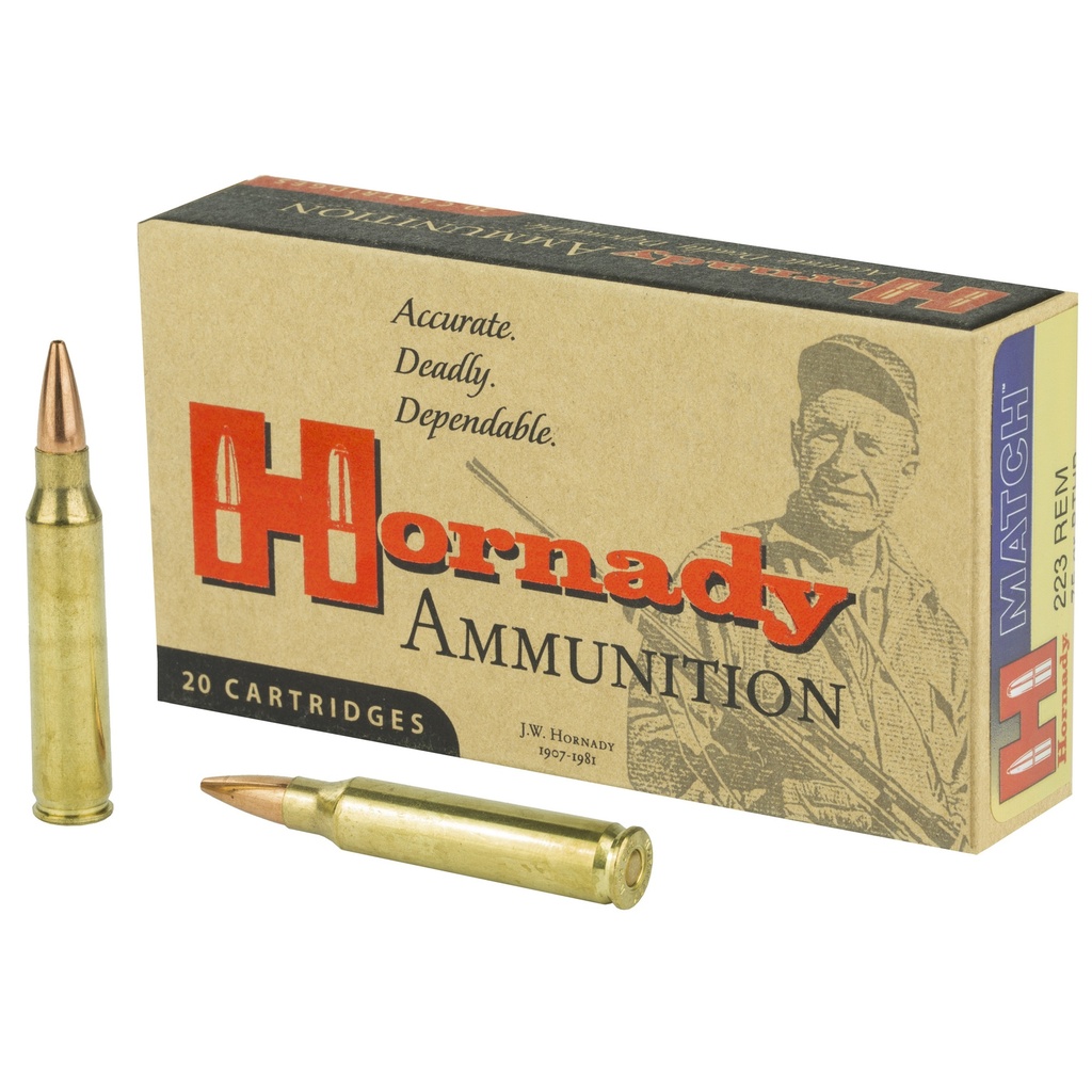 Hornady HRNDY 223REM 75GR BTHP MTCH 20/200