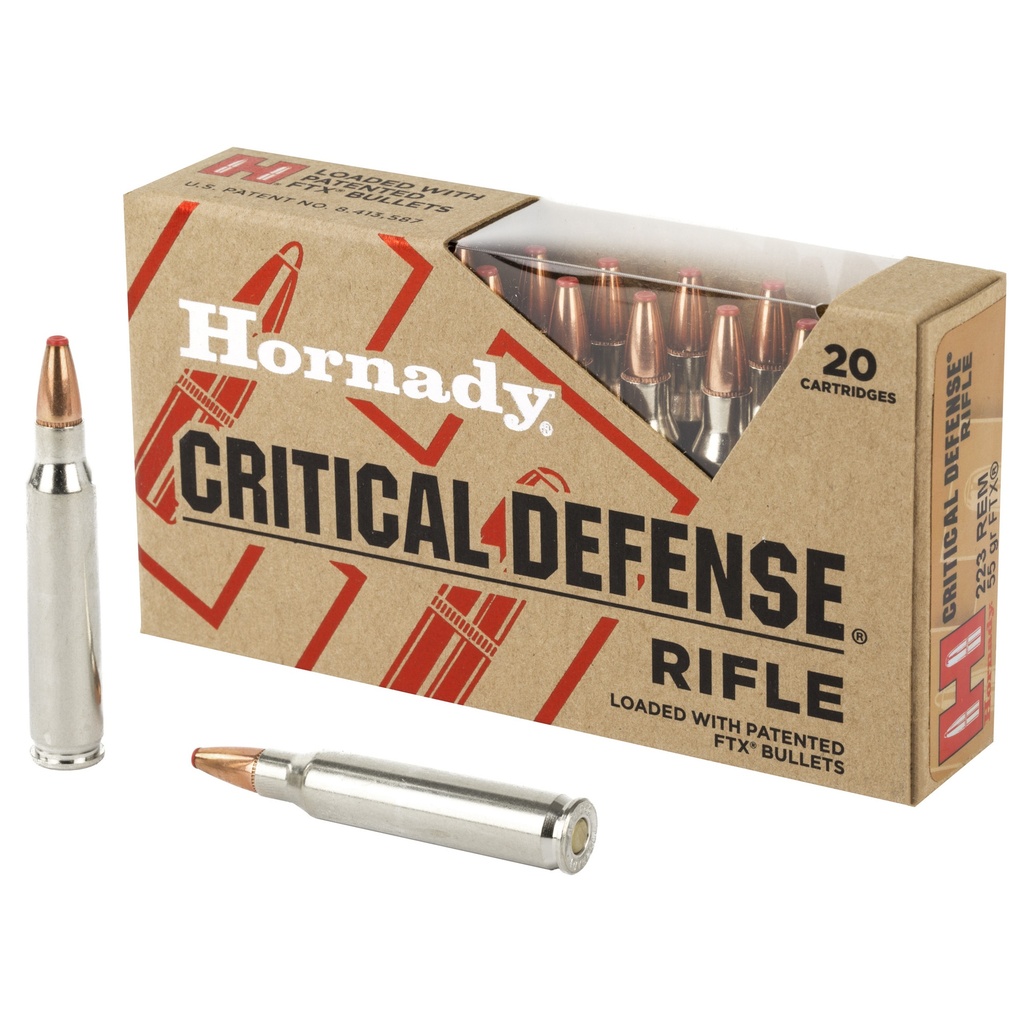 Hornady HRNDY CD 223REM 55GR FTX 20/200