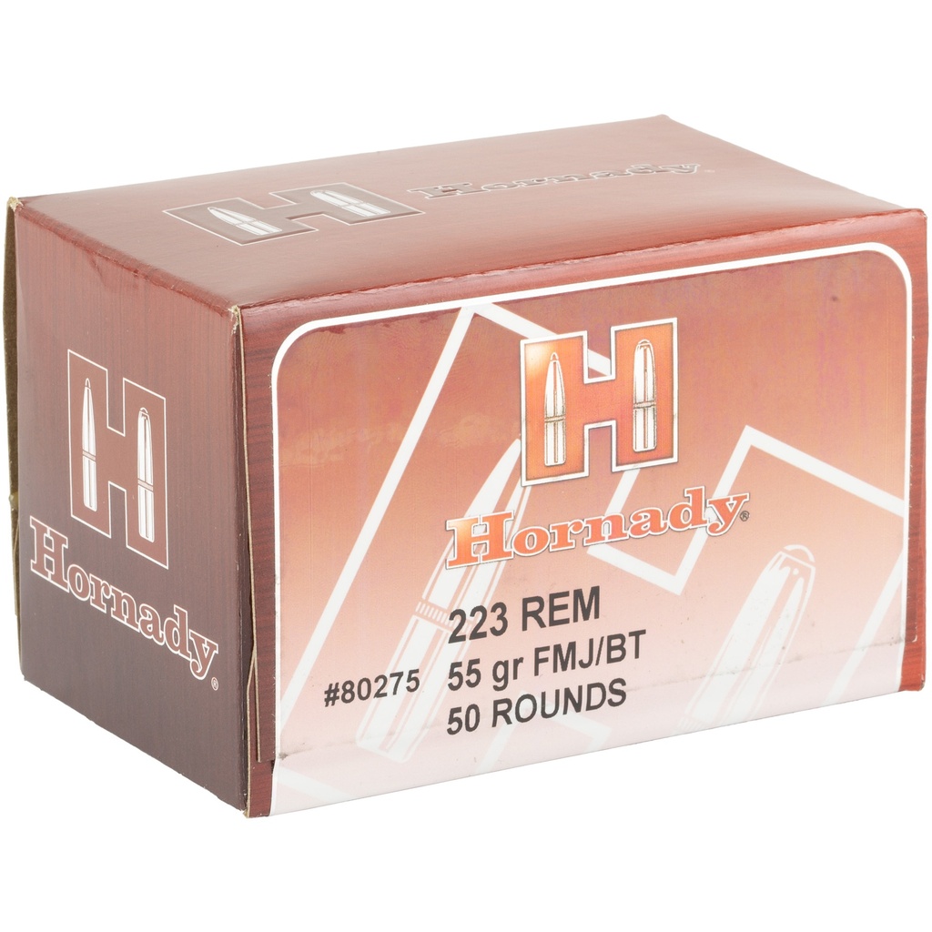 Hornady HRNDY 223REM 55GR FMJ 50/500