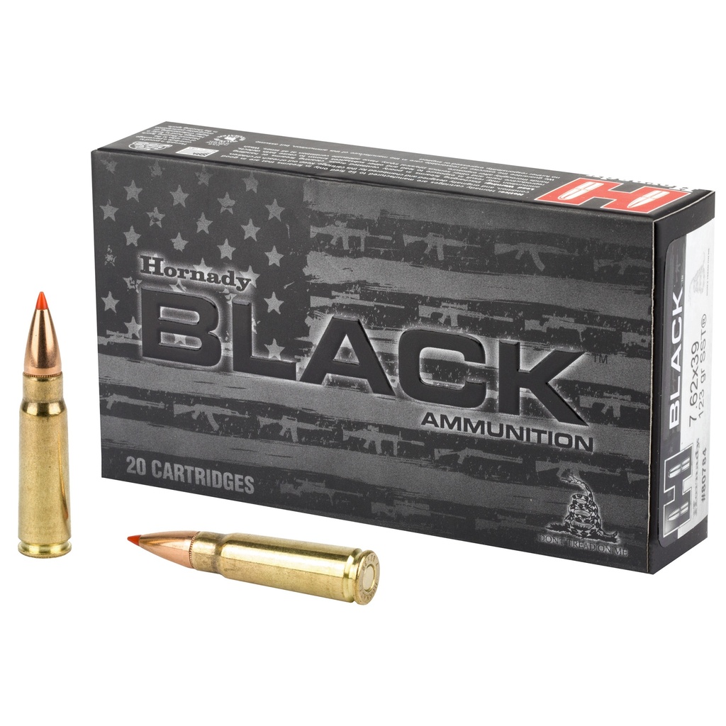 Hornady HRNDY BLACK 7.62X39 123GR SST 20/200