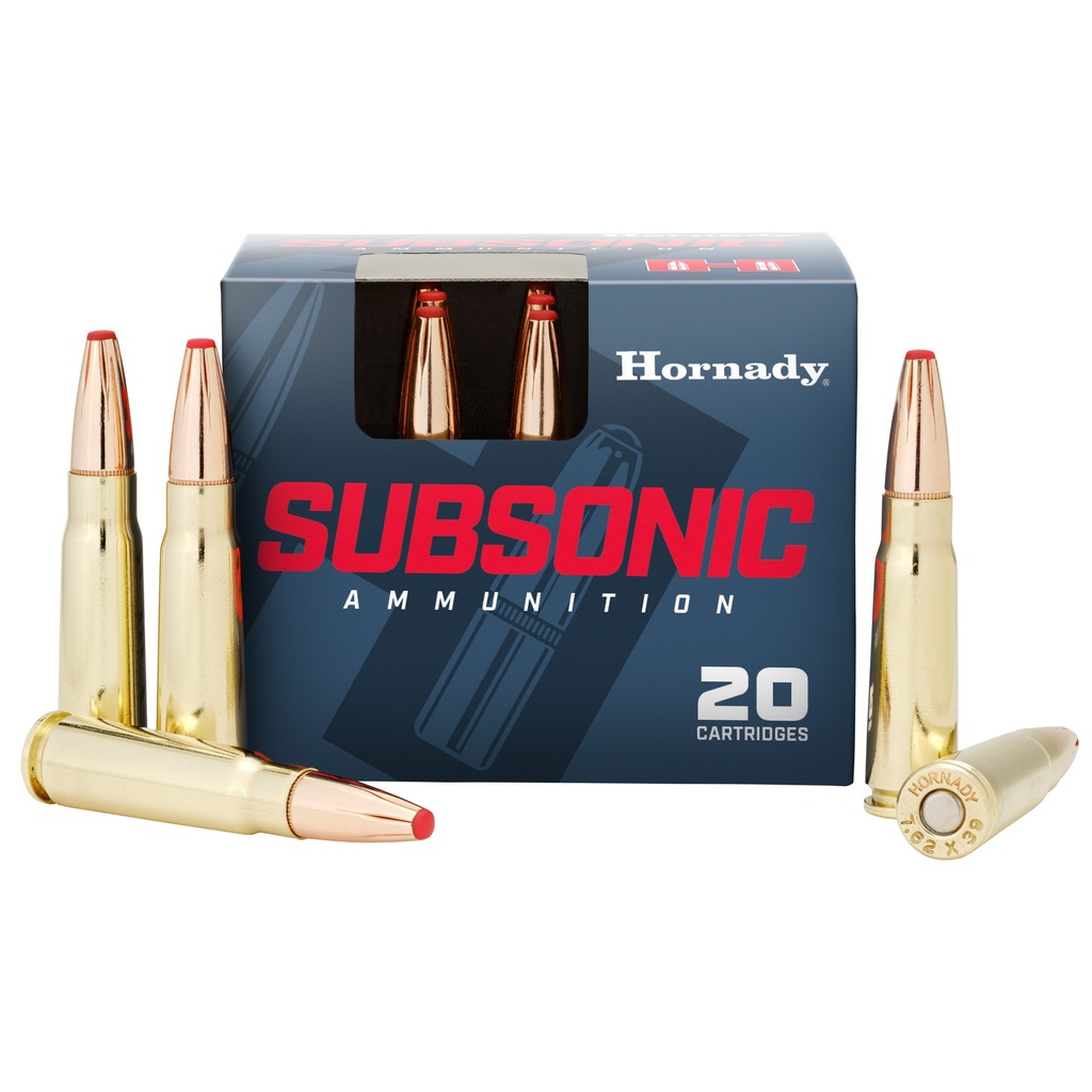 Hornady HRNDY 7.62X39 255GR SUB-X 20/200