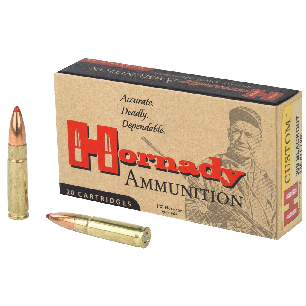 Hornady HRNDY 300BLK 135GR FTX  20/200