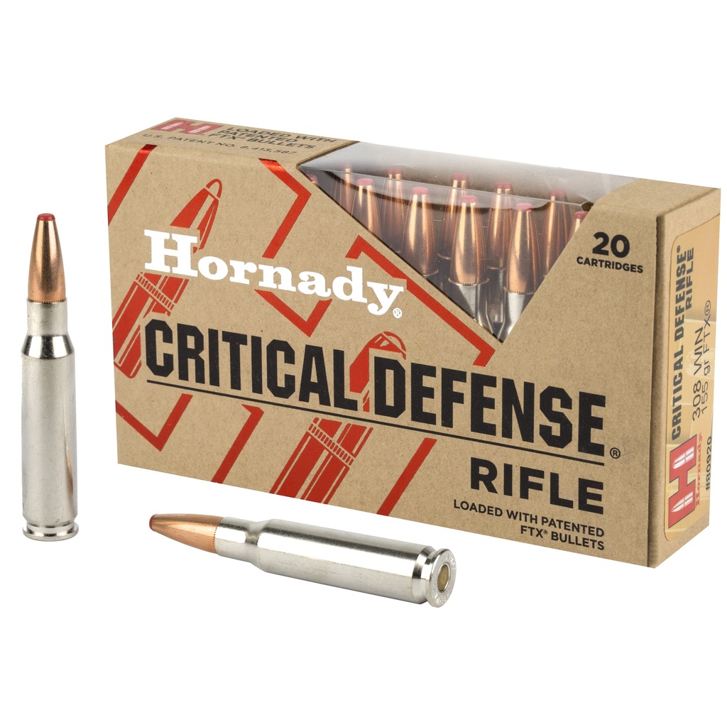 Hornady HRNDY CD 308WIN 155GR FTX 20/200
