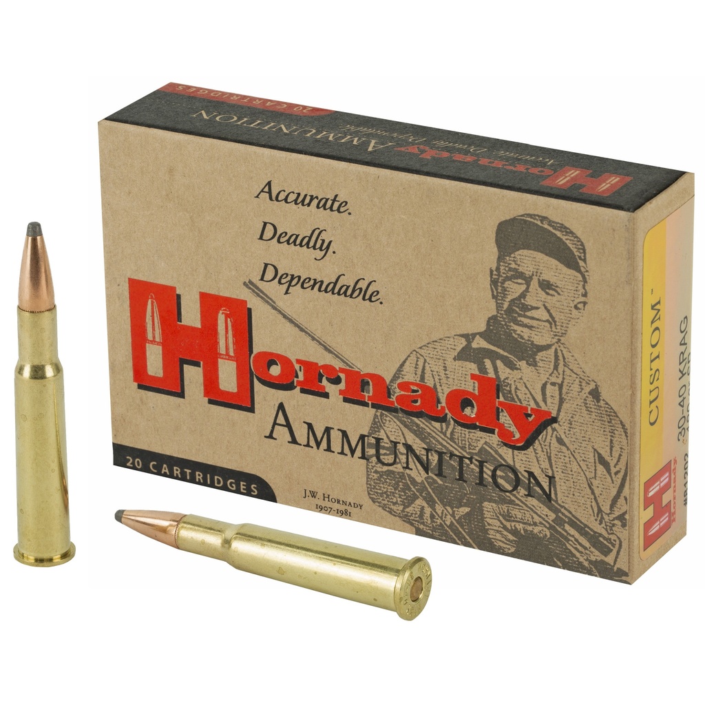 Hornady HRNDY 30-40 KRAG 180GR SP 20/200
