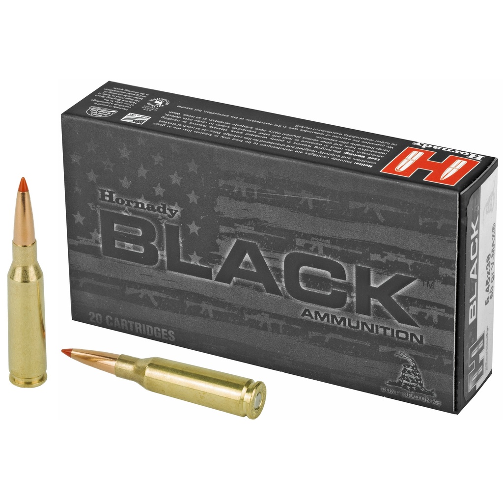 Hornady HRNDY BLACK 5.45X39 60GR VMAX 20/200