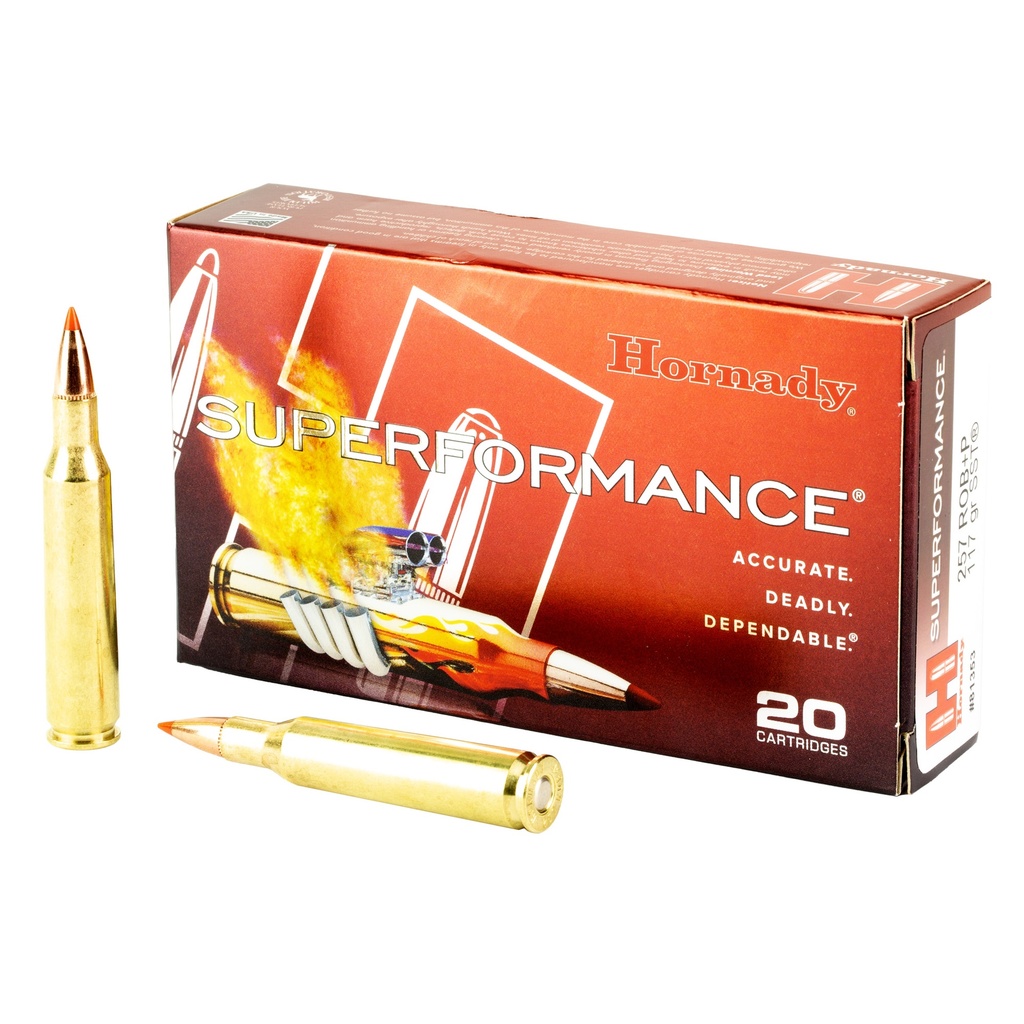 Hornady HRNDY SF 257ROB+P 117GR SST 20/200