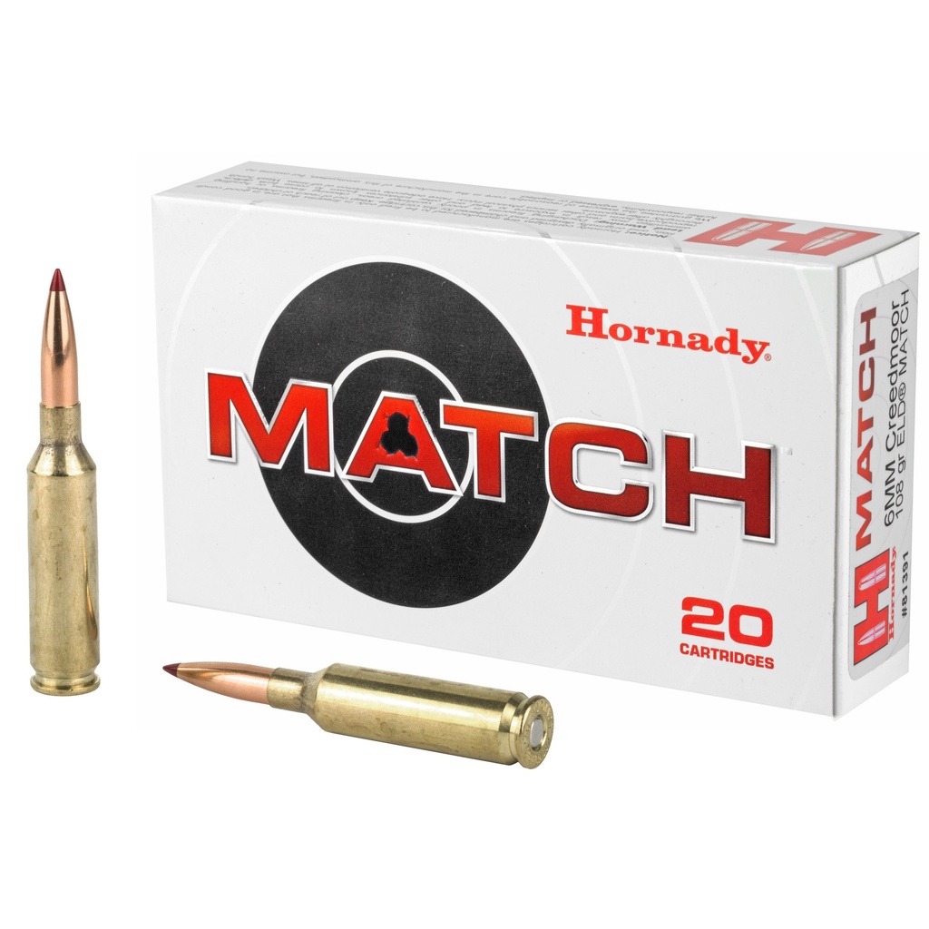 Hornady HRNDY 6MM CM 108GR ELD-M 20/200