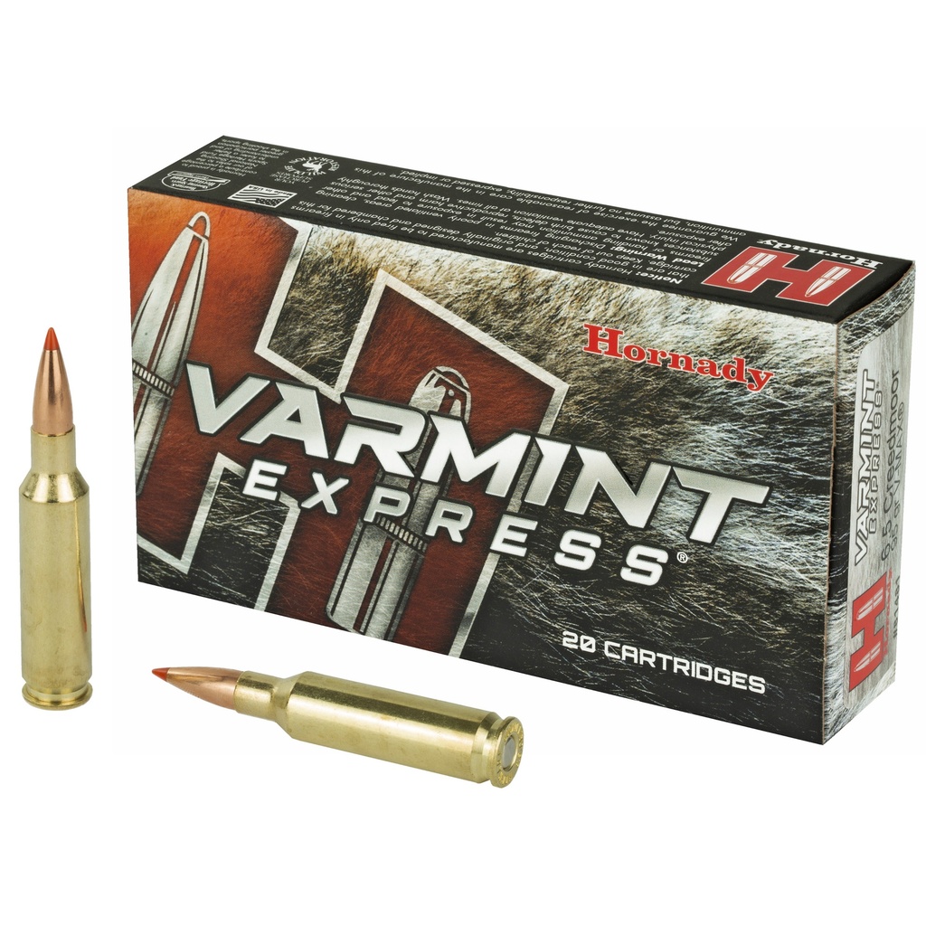Hornady HRNDY 6.5CM 95GR VMAX 20/200