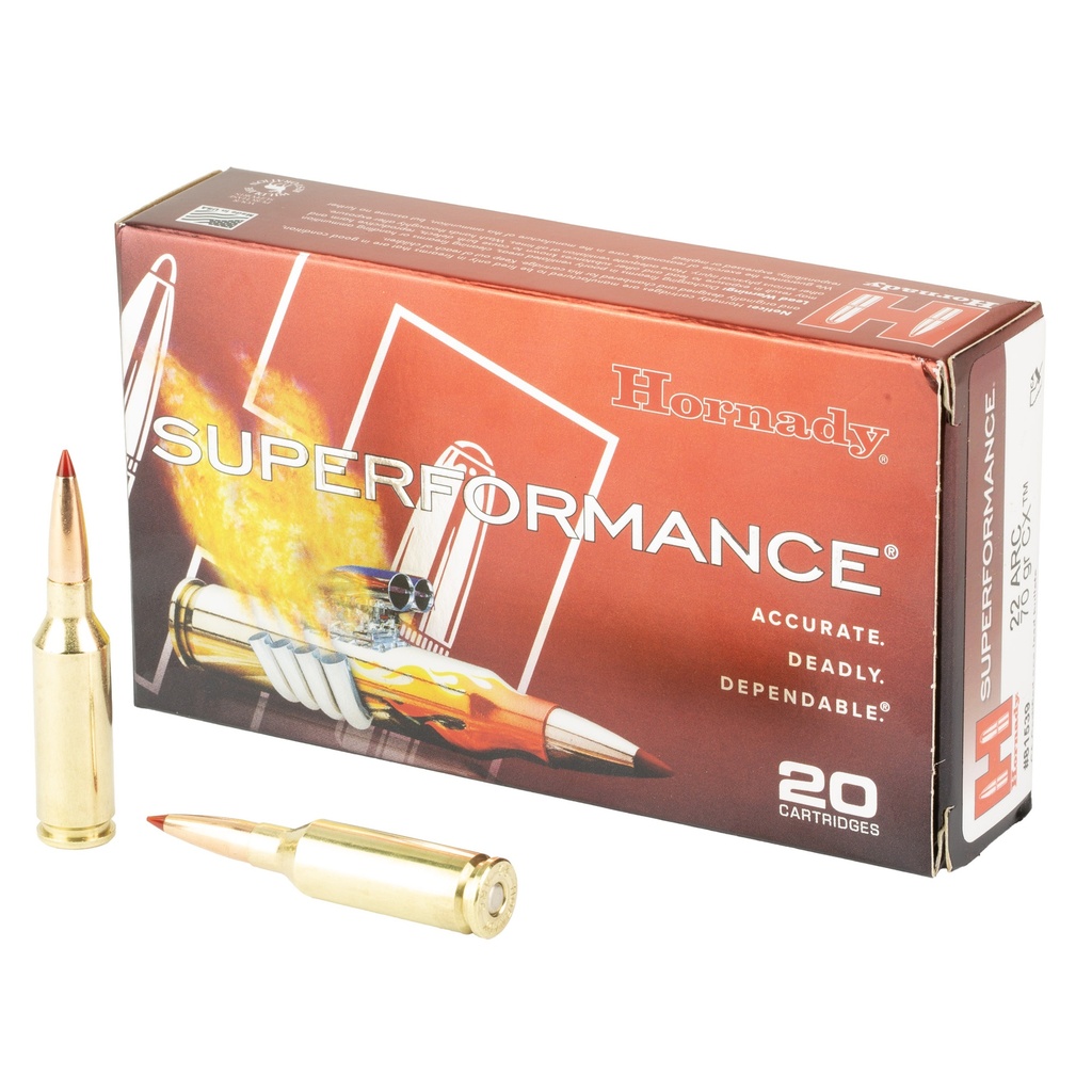 Hornady HRNDY SF 22 ARC 70GR CX 20/200