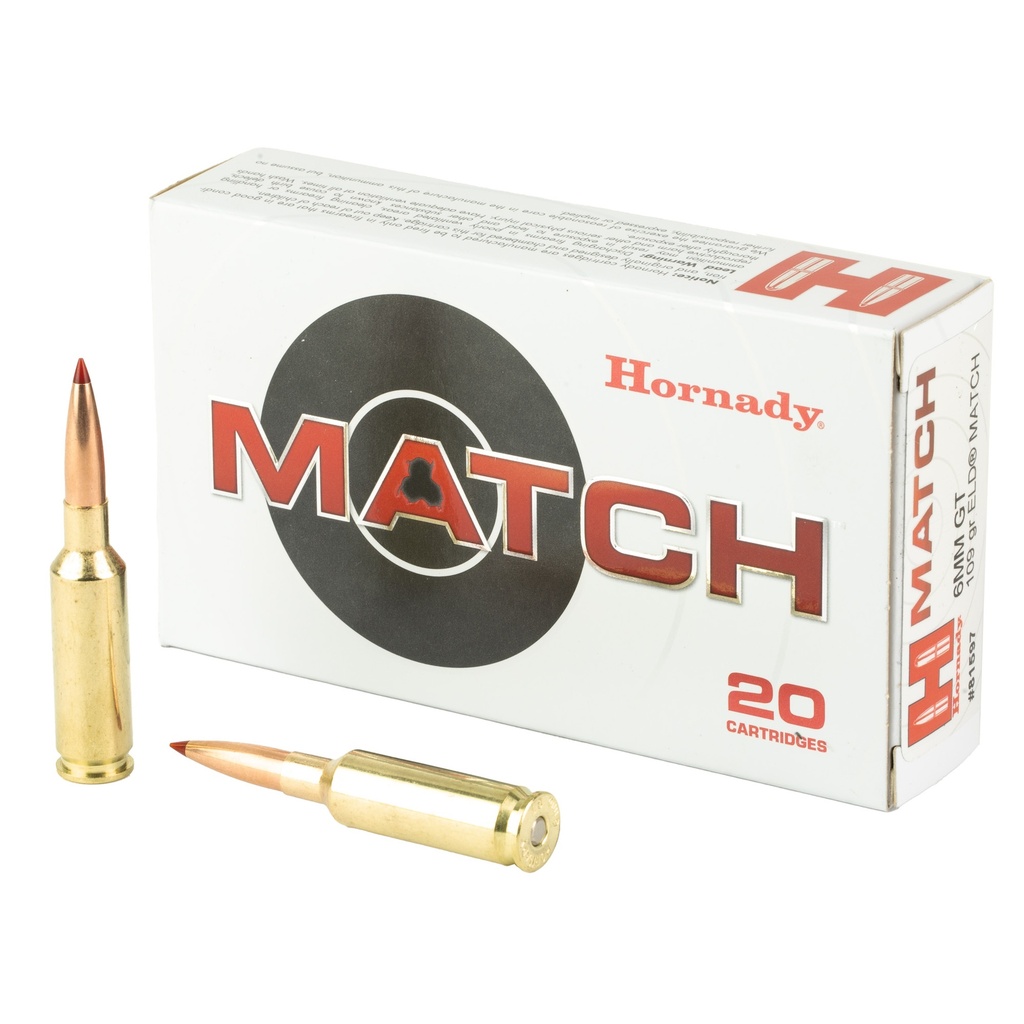 Hornady HRNDY MTCH 6MMGT 109GR ELD-M 20/200