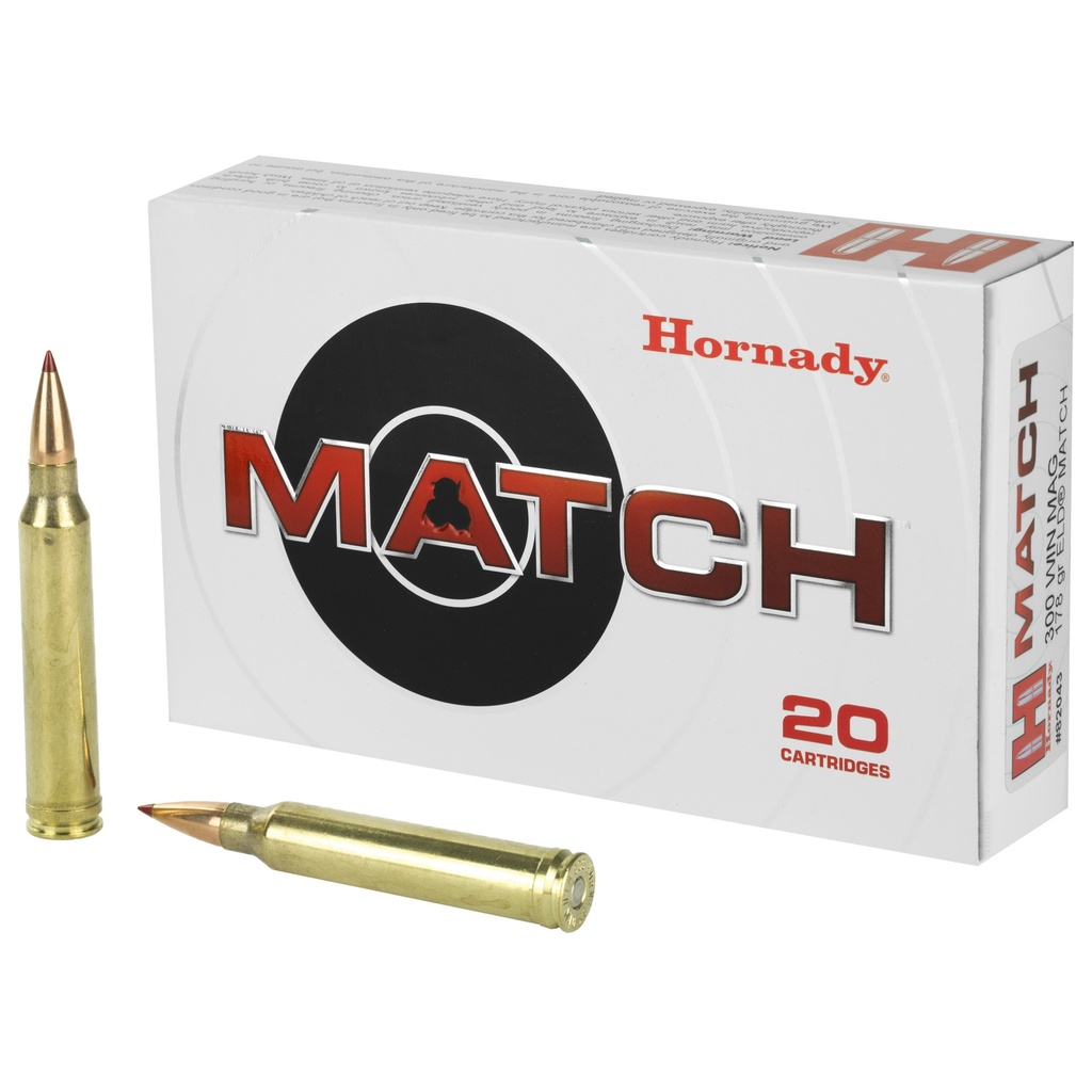 Hornady HRNDY 300WIN 178GR ELD-M 20/200