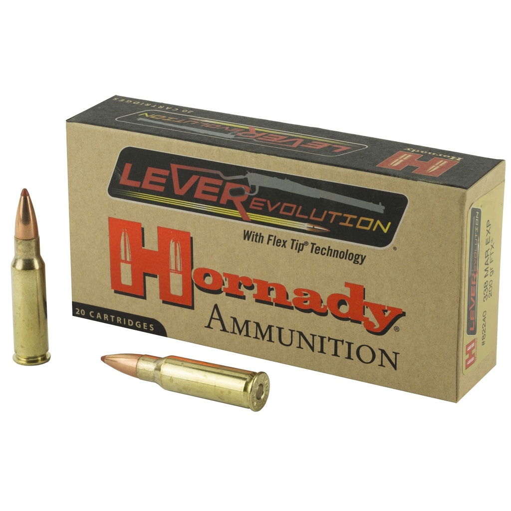 Hornady HRNDY LVREVO 338MRLN EXP 200GR 20/