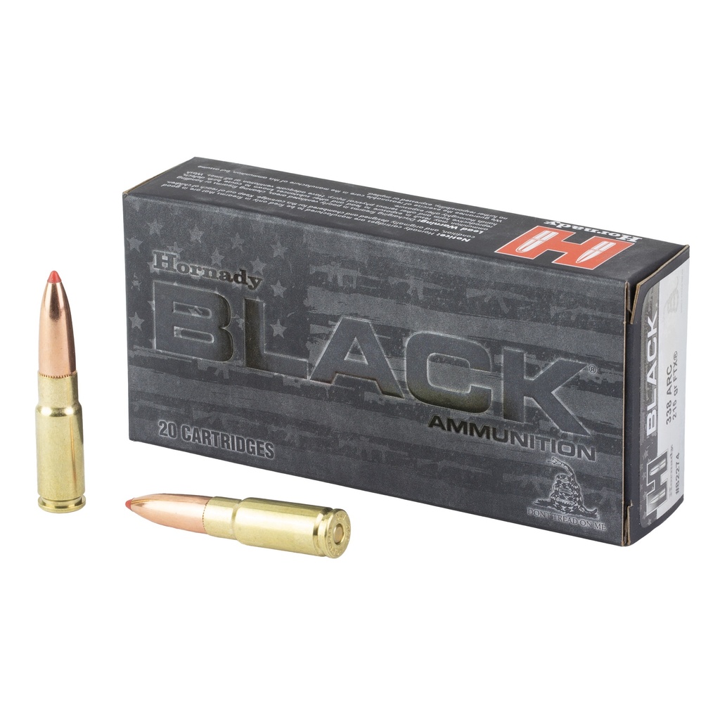 Hornady HRNDY BLACK 338ARC 215GR FTX 20/200