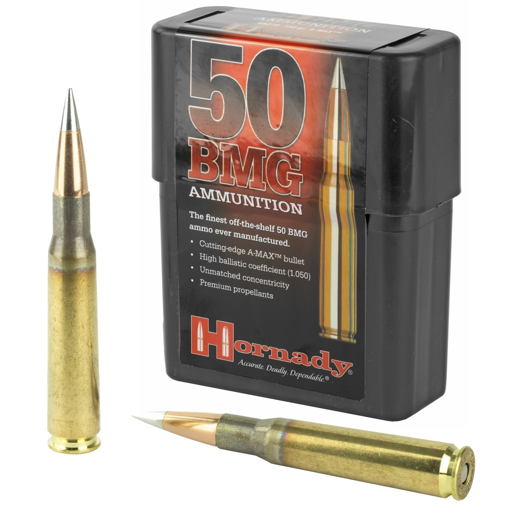 Hornady HRNDY 50BMG 750GR AMAX 10/100