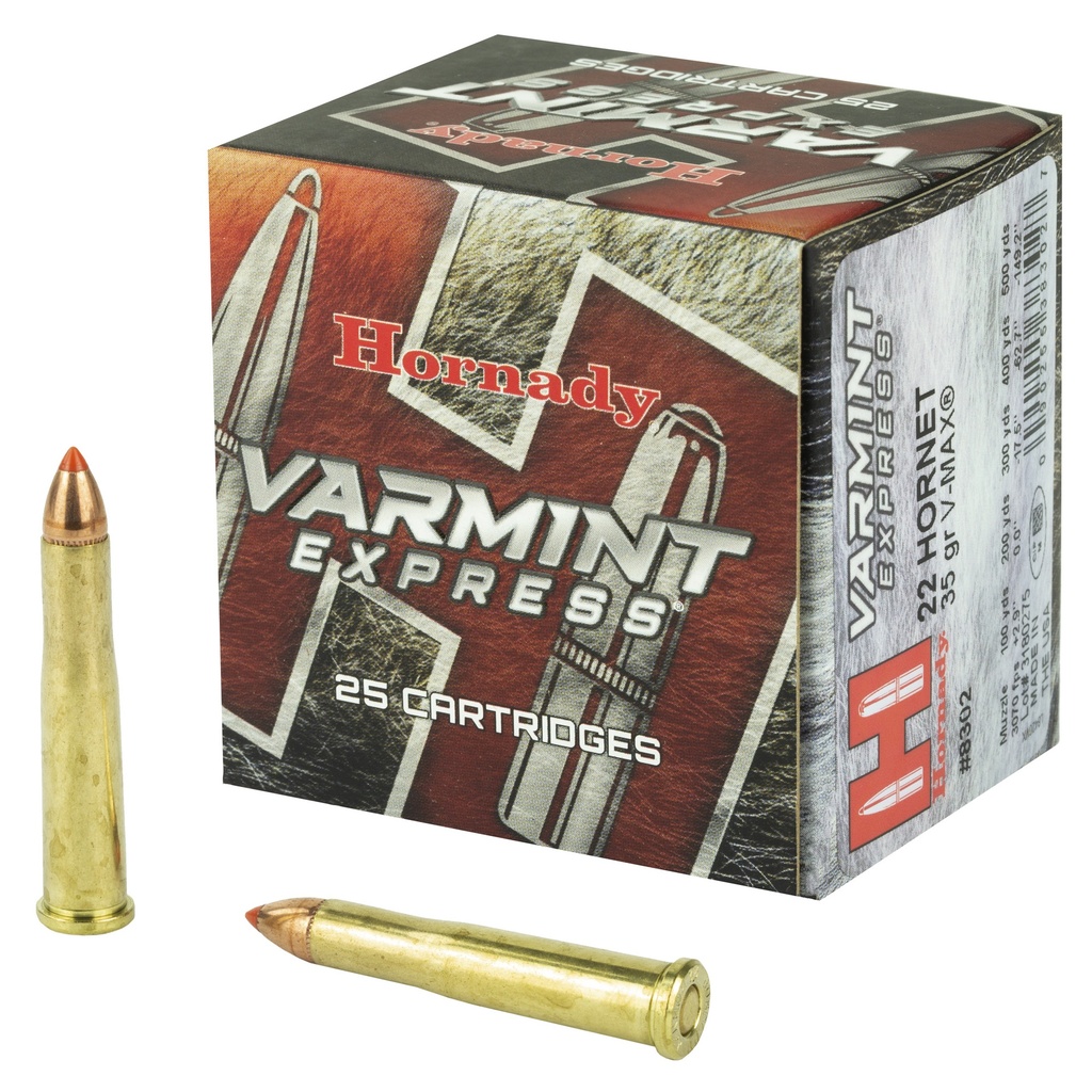 Hornady HRNDY 22 HORNET 35GR V-MAX 25/250