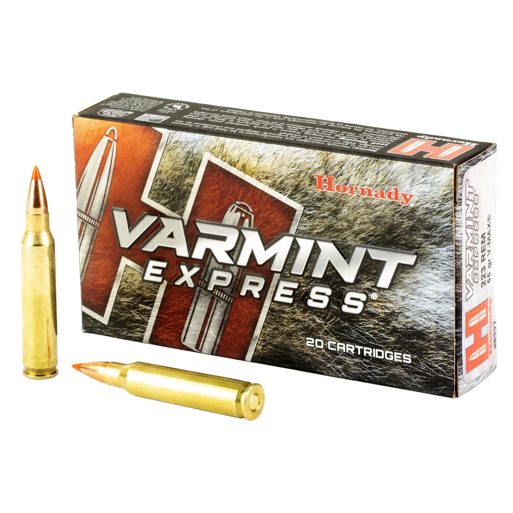 Hornady HRNDY 223REM 55GR VMAX 20/200