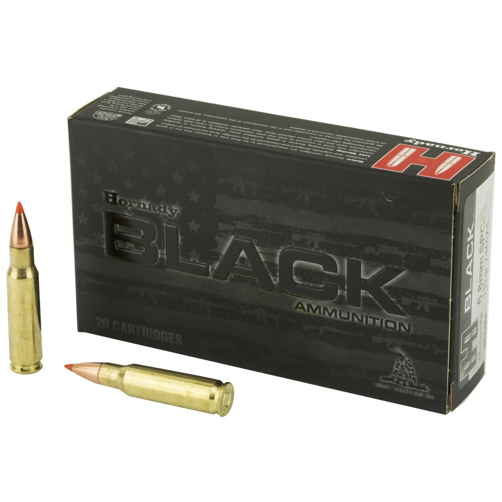 Hornady HRNDY BLACK 6.8SPC 110GR VMAX 20/200