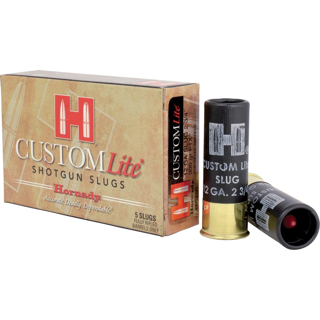 Hornady HRNDY CL 12GA 2.75 FTX 300GR 5/100