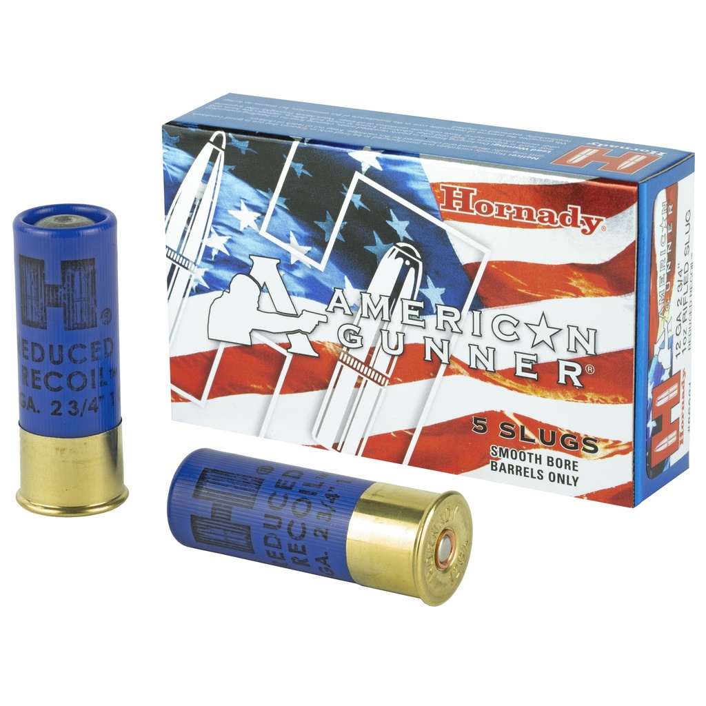 Hornady HRNDY AG 12GA 2.75" 1 OZ SLUG 5/100