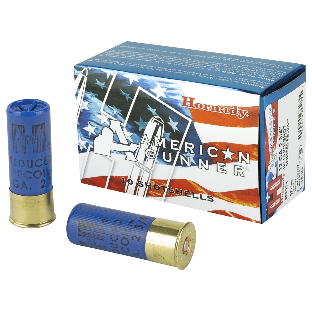 Hornady HRNDY AG 12GA 2.75" 00 10/100
