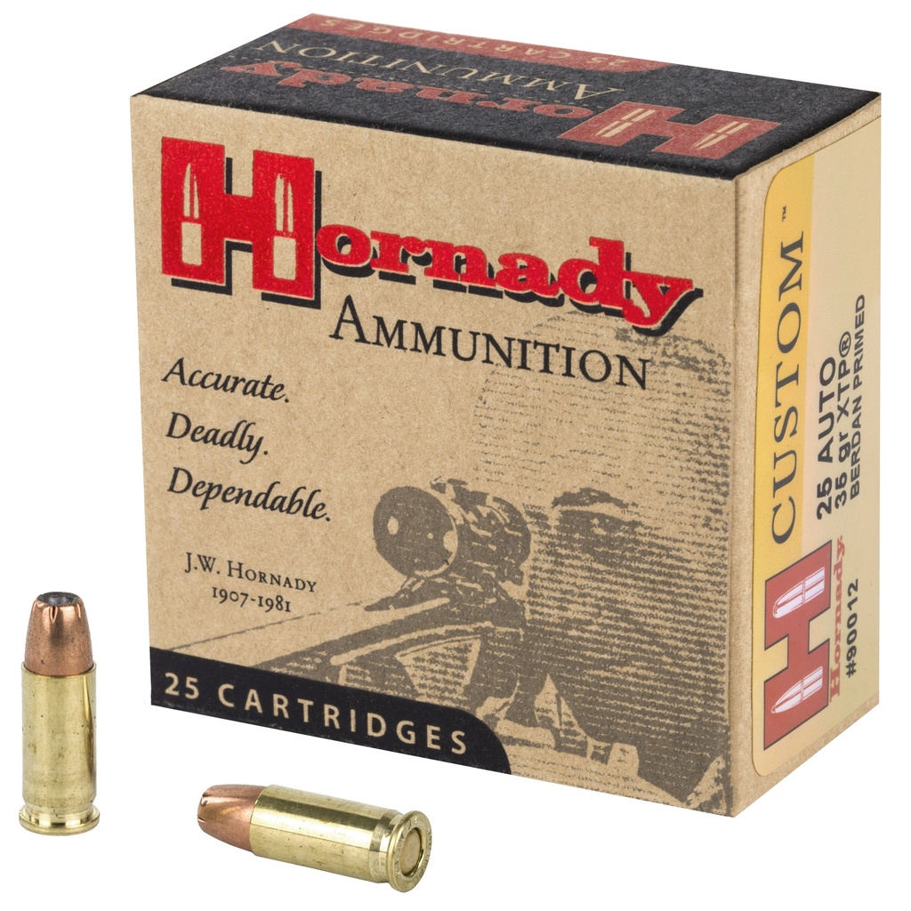 Hornady HRNDY 25ACP 35GR JHP/XTP 25/250