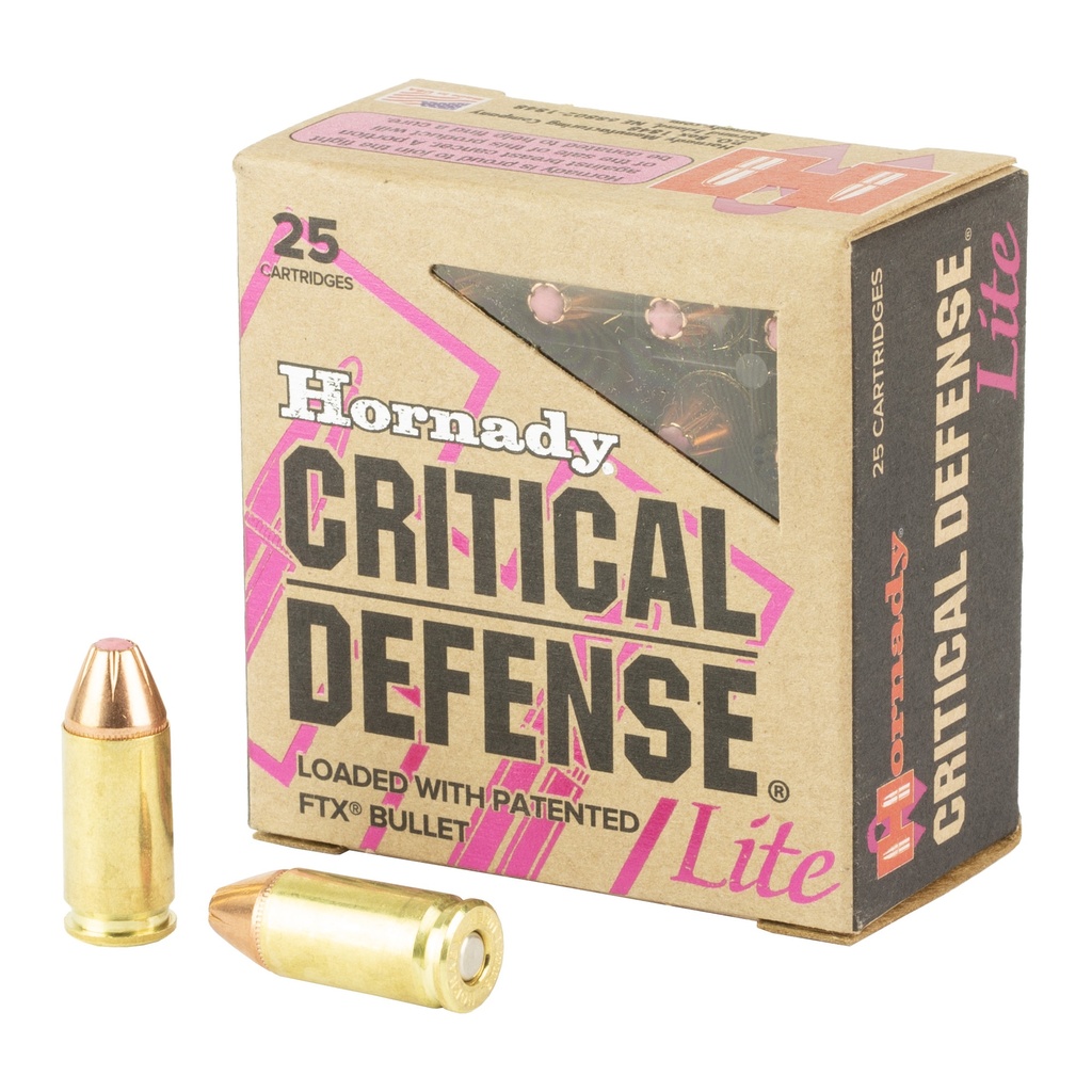 Hornady HRNDY CD 9MM 100GR FTX LITE 25/250