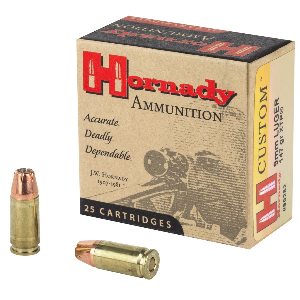 Hornady HRNDY 9MM 147GR JHP/XTP 25/250