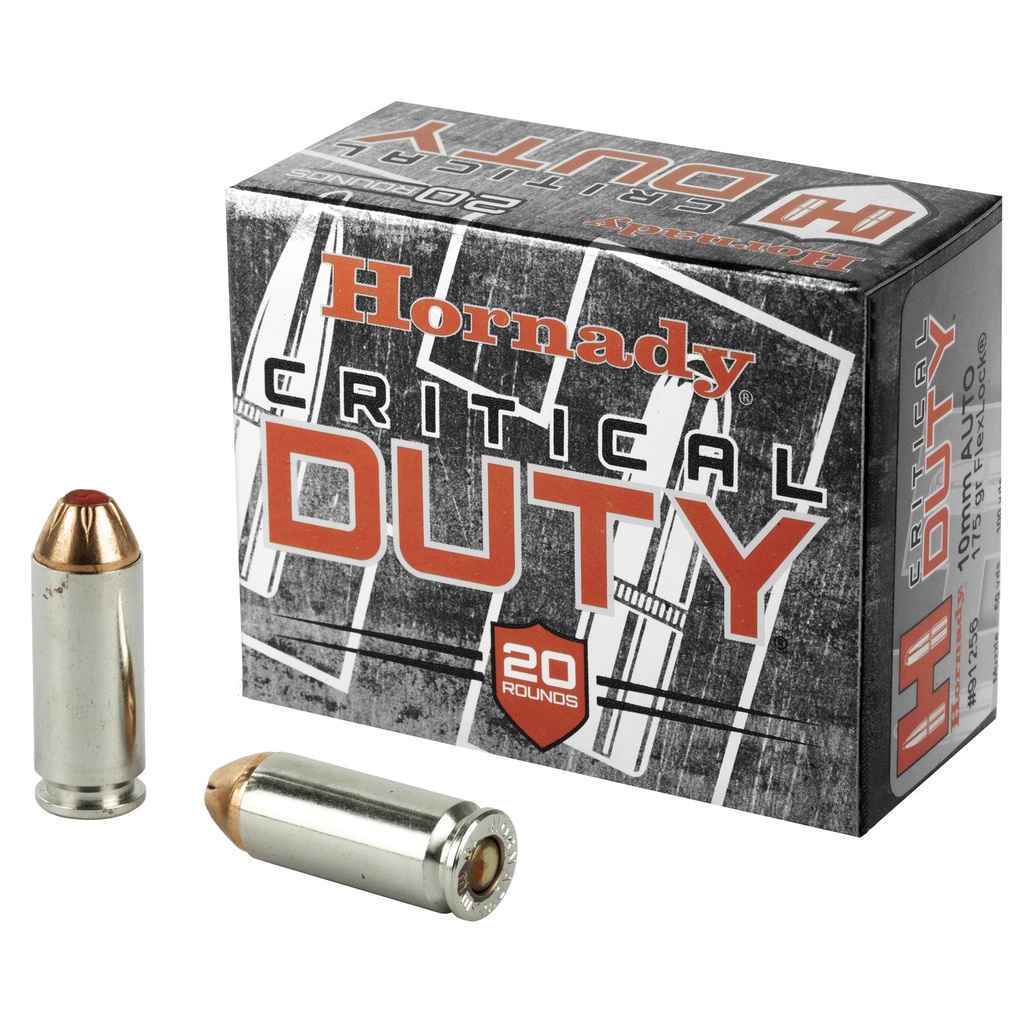 Hornady HRNDY 10MM 175GR CRT DUTY 20/200