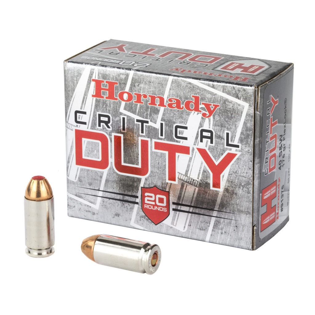Hornady HRNDY 40SW 175GR CRT DUTY 20/200