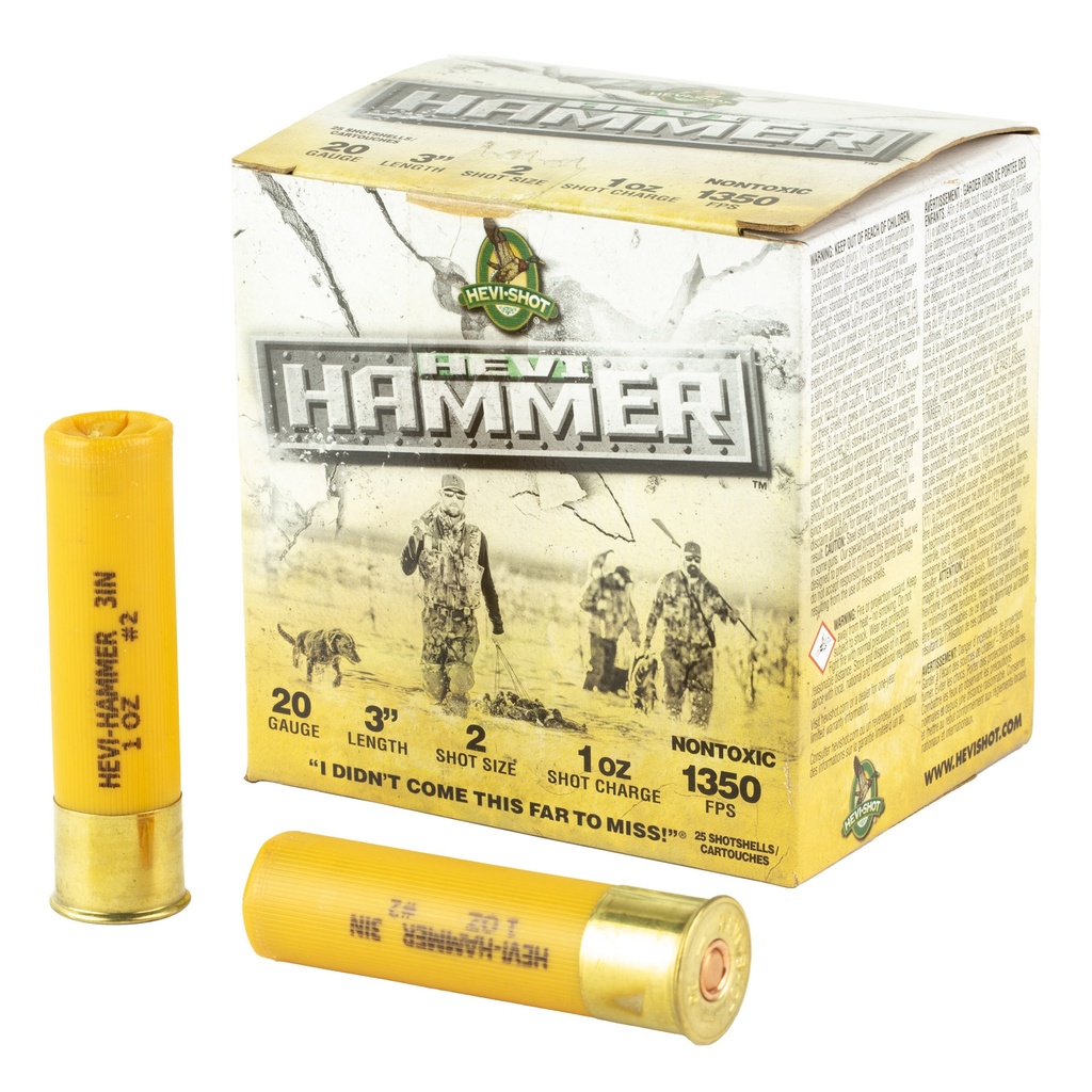 HEVI-Shot HEVI HAMMER 20GA 3" #2 25/250