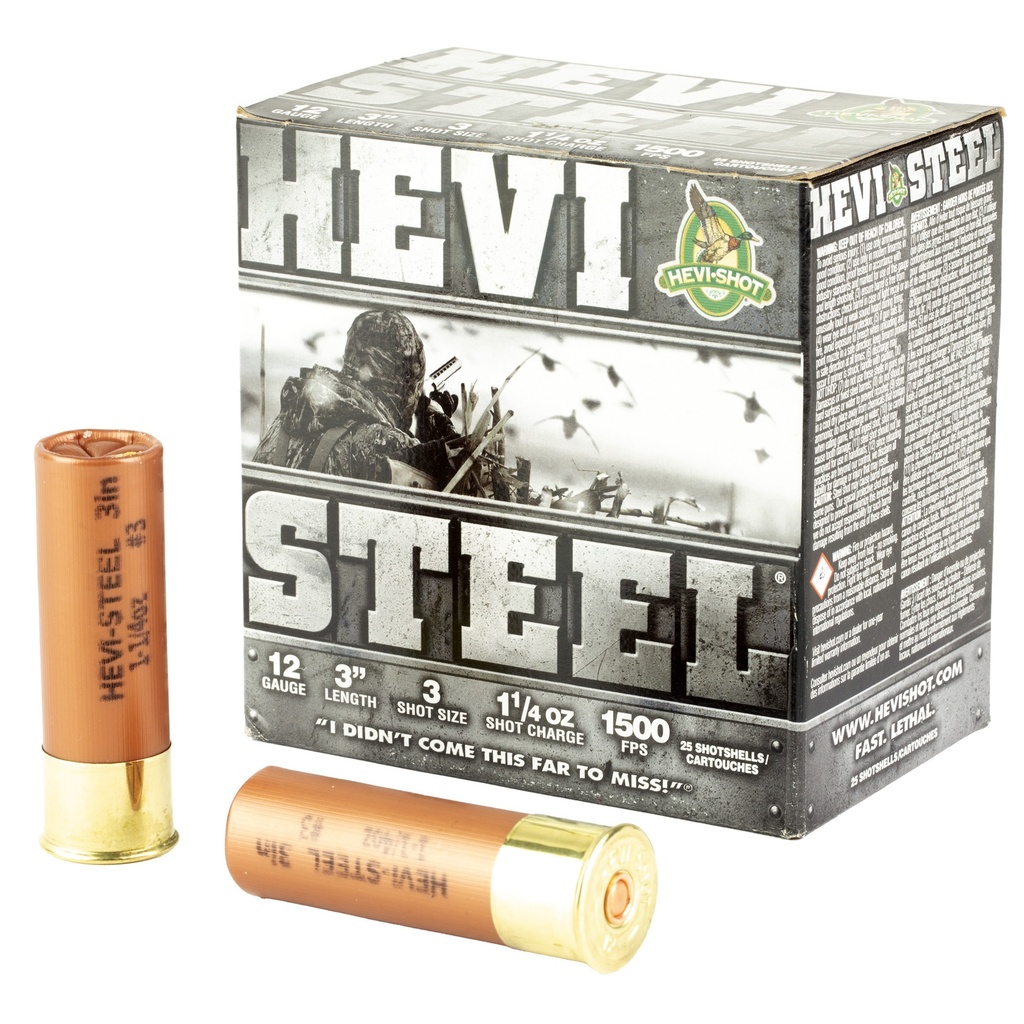 HEVI-Shot HEVI STEEL 12GA 3" #3 25/250