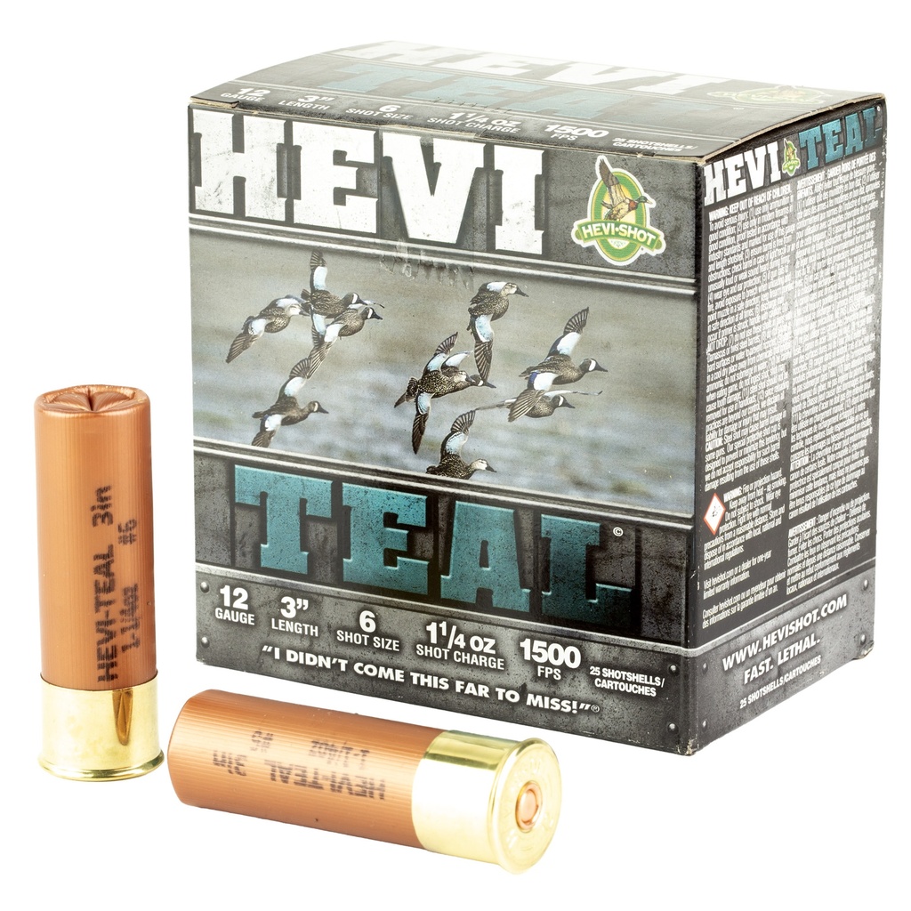 HEVI-Shot HEVI TEAL 12GA 3" #6 25/250