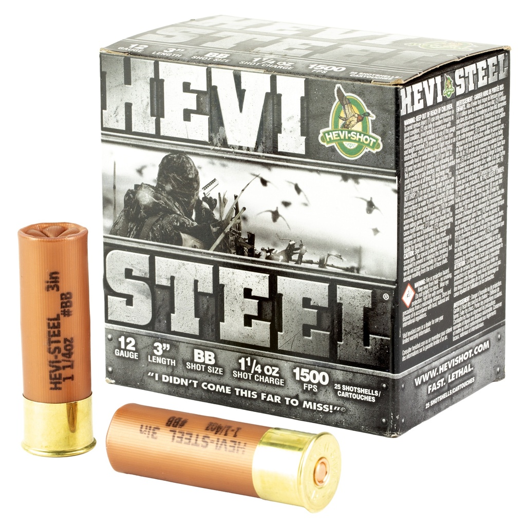 HEVI-Shot HEVI STEEL 12GA 3" BB 25/250