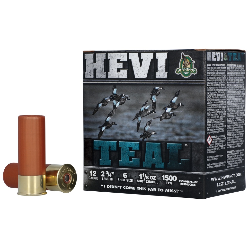 HEVI-Shot HEVI TEAL 12GA 2.75" #6 25/250