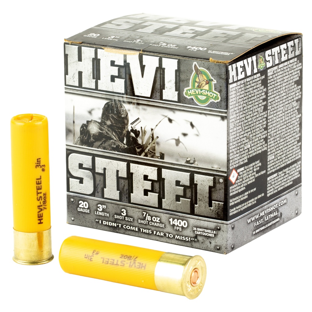 HEVI-Shot HEVI STEEL 20GA 3" #3 25/250