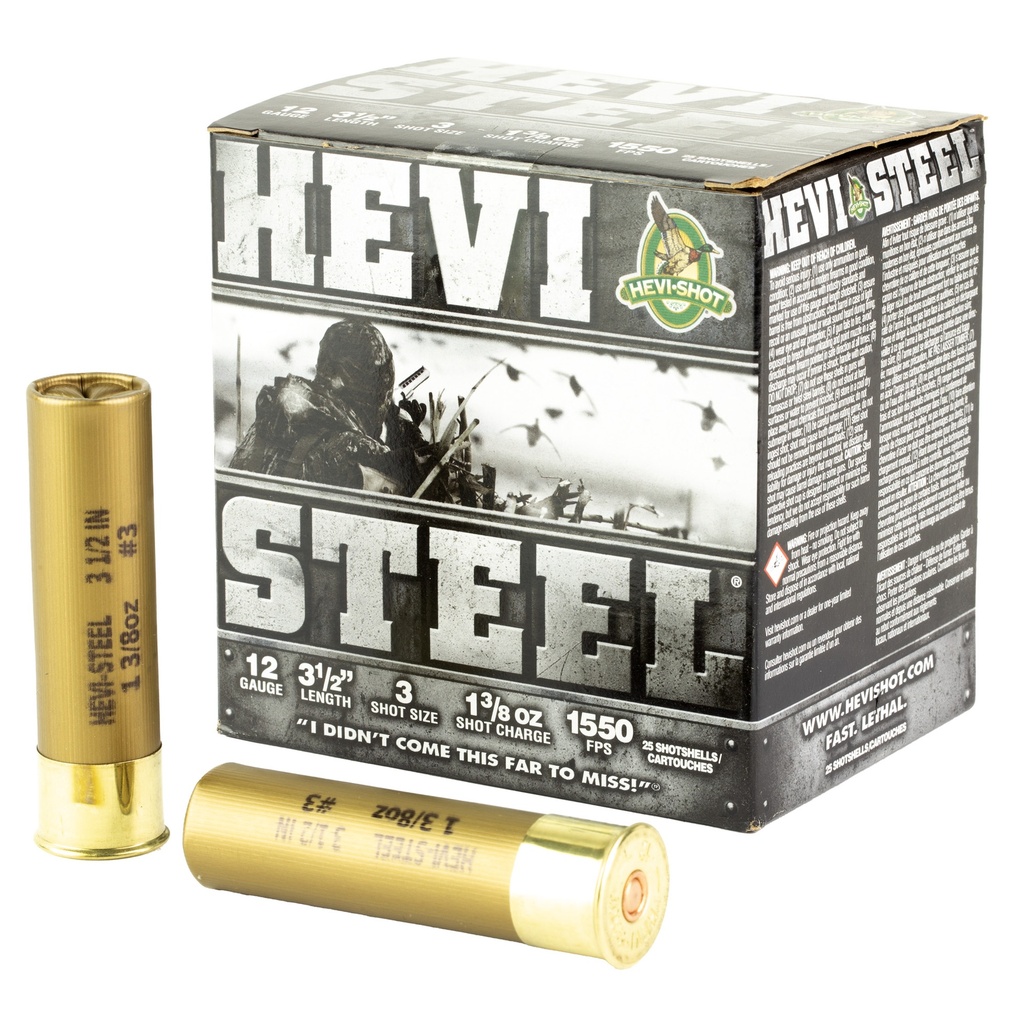 HEVI-Shot HEVI STEEL 12GA 3.5" #3 25/250