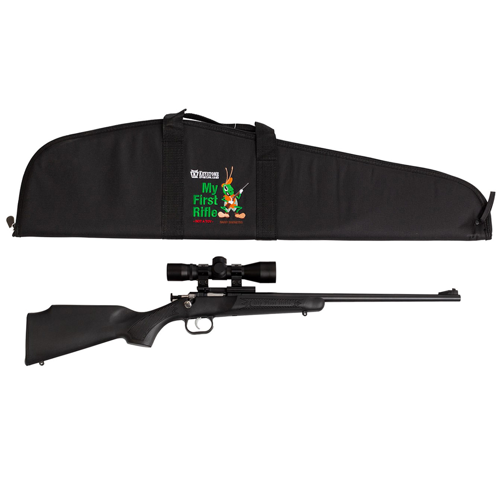 Keystone Sporting Arms CRICKETT 22LR BL/BLACK SCOPE/CASE