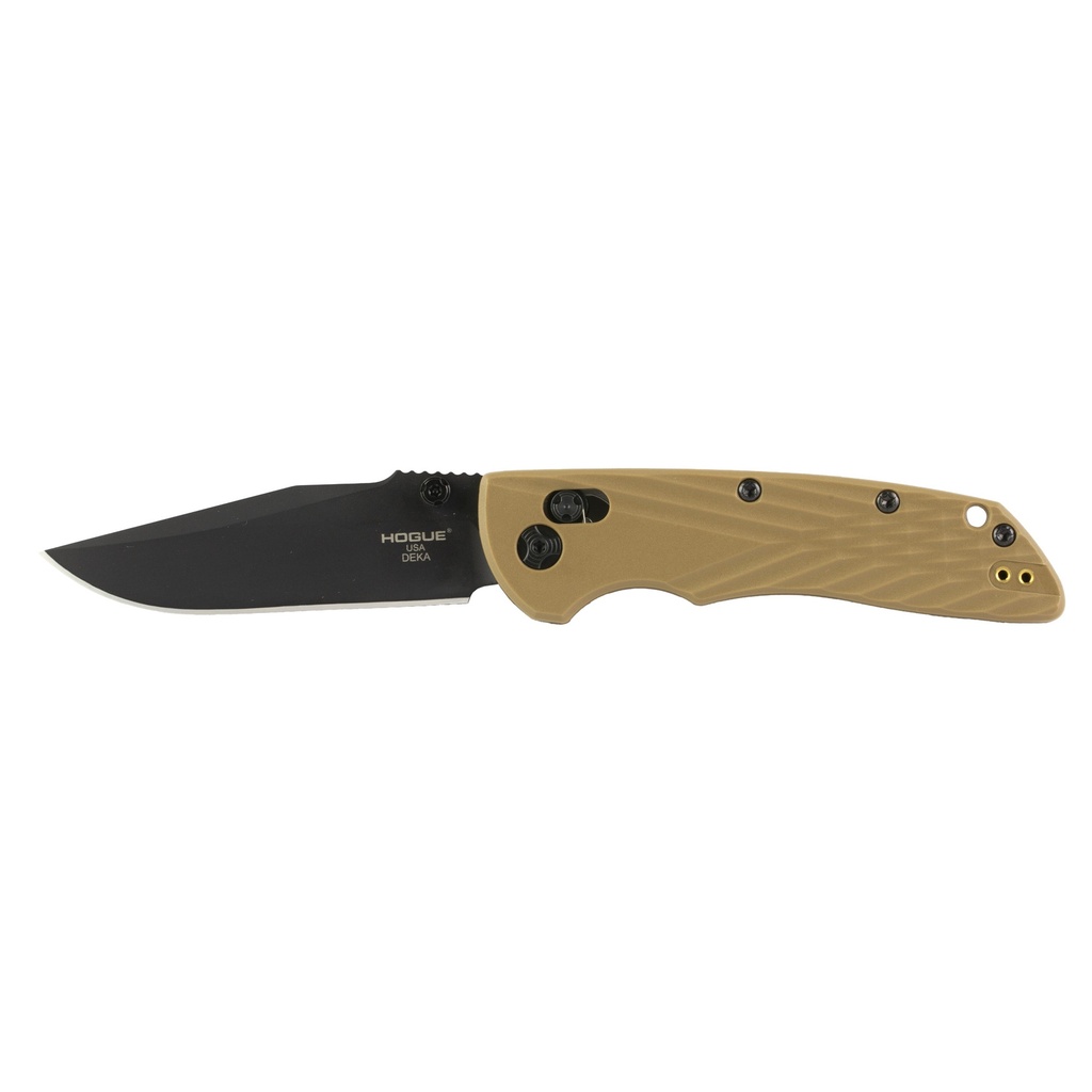 HOGUE DEKA 3.25" CLIP BLK POLY FDE