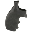 HOGUE GRIP S&W K/L RND BUTT BNTM BLACK
