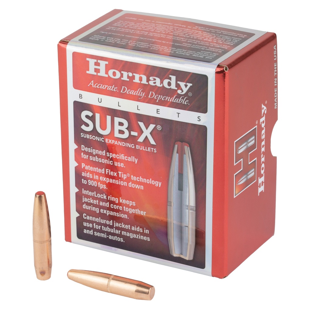 Hornady HRNDY 338CAL .338 307GR SUB-X 50CT