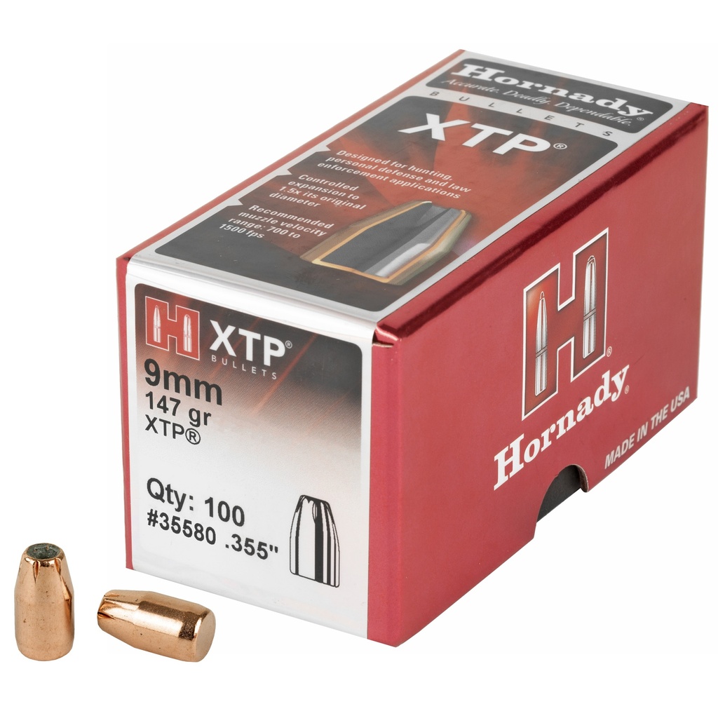Hornady HRNDY XTP 9MM .355 147GR 100CT