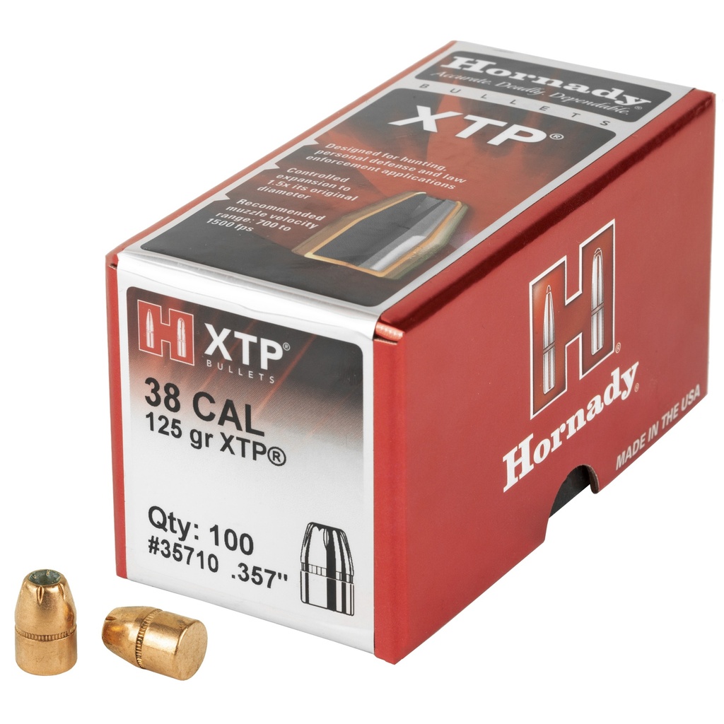Hornady HRNDY XTP 38CAL .357 125GR 100CT