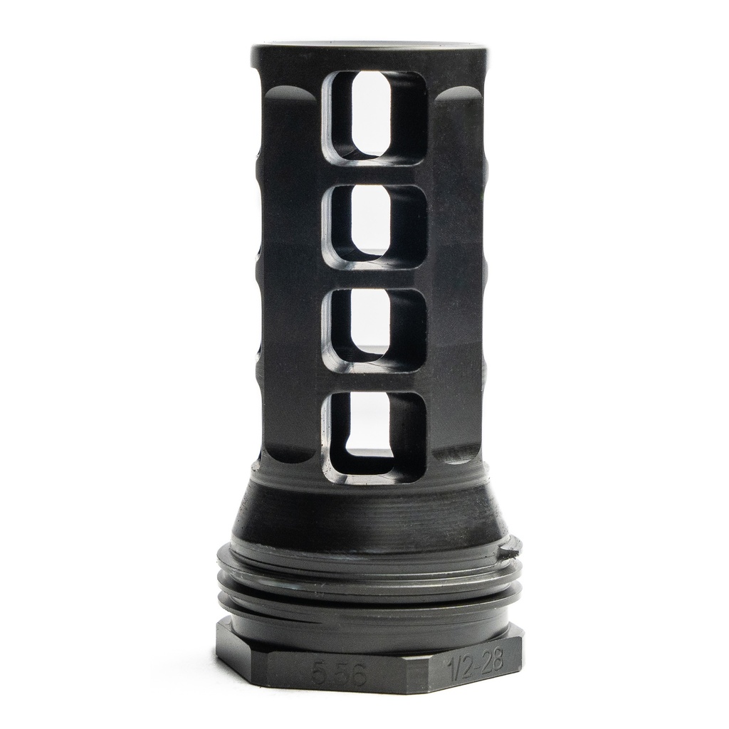 HUXWRX Safety Co. HUX MUZZLE BRAKE QD 338 3/4X24 BLK