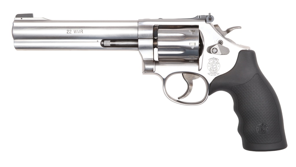 Smith and Wesson 648 22MAG 6" SS/SYN 8RD AS