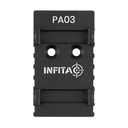 INFITAC PA03 MOUNT FITS GLOCK MOS BLACK